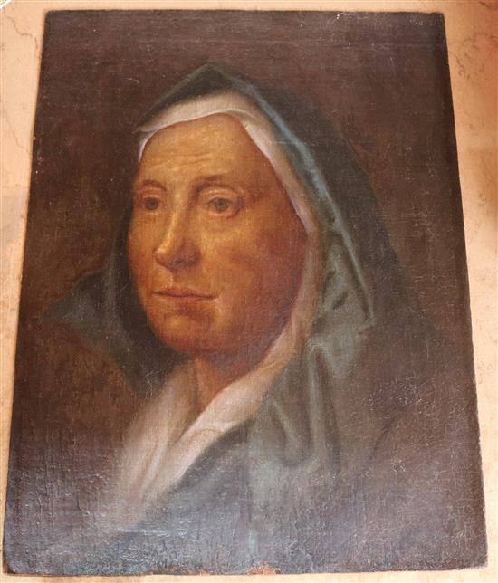Oil portrait of lady